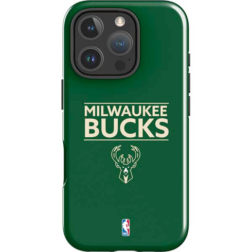NBA Milwaukee Bucks Standard - Green iPhone 16 Pro Impact Case